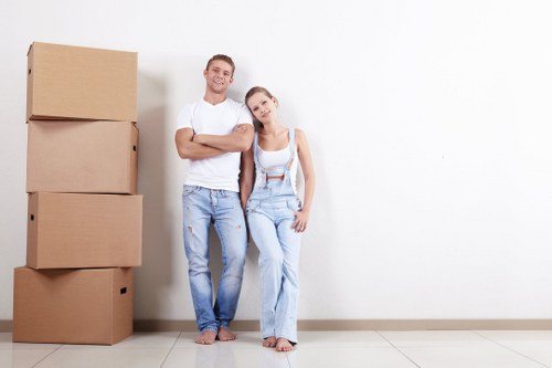 Removal team planning a house move in Leytonstone