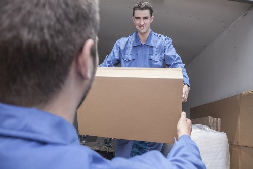 Moving home service in Leytonstone with boxes ready for relocation