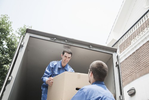 Movers handling furniture for a flat relocation in Leytonstone