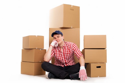 Packing and loading supplies ready for removals in Leytonstone